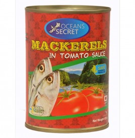 Oceans Secret Mackerels In Tomato Sauce   Tin  425 grams